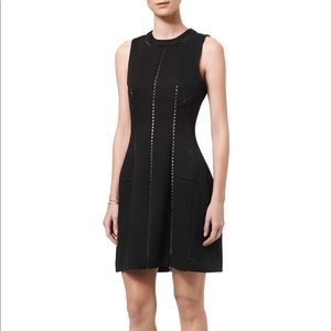 Rebecca Taylor Black Textured Brocade Dress